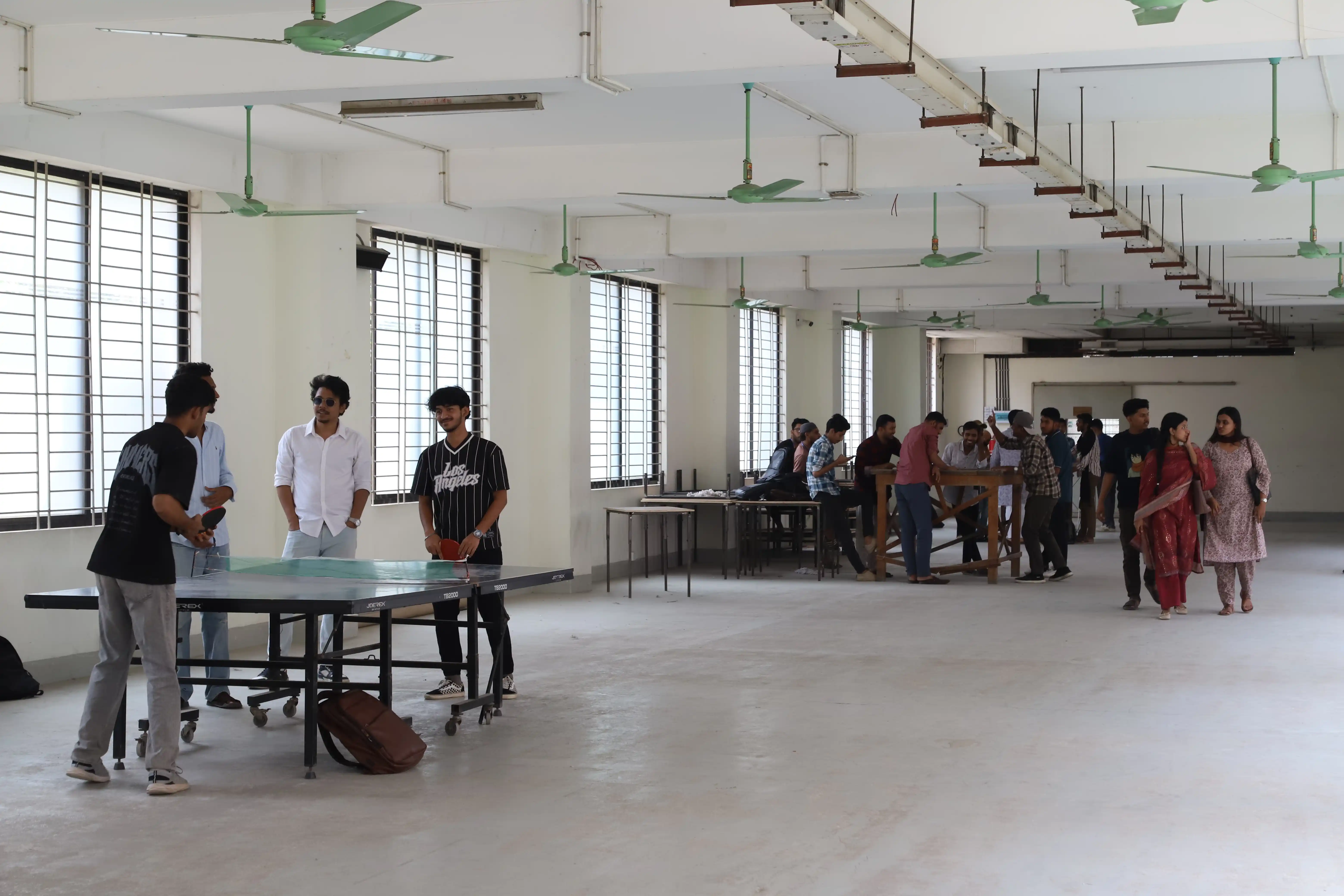 Students playing Table Tennis